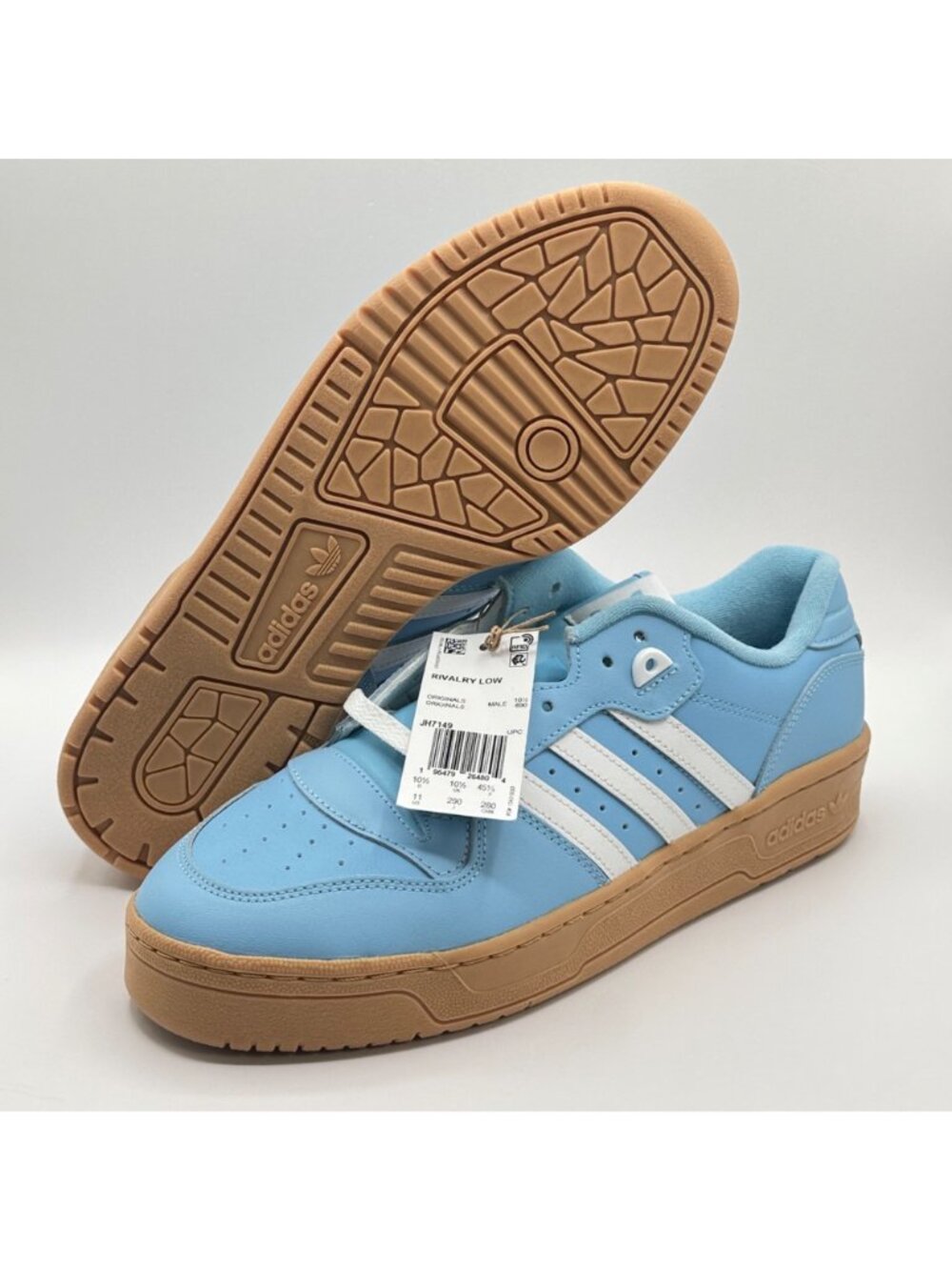 Men's Adidas OG Rivalry Low Size 11 Blue Gum JH7149 NEW - Picture 5 of 9